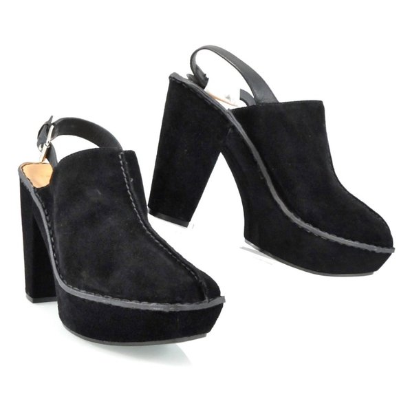 NIB$225 KORS Michael Kors Quincy Vintage Slingback Clogs Mules Platform Pump 10 - Picture 3 of 14